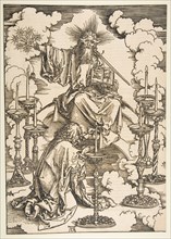 Saint John Beholding the Seven Golden Candlesticks, from The Apocalypse.n.d. Creator: Albrecht Durer.