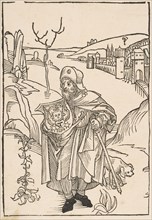 Gerson as a Pilgrim, frontispiece to Gersonis Opera, 1489.n.d. Creator: Albrecht Durer.