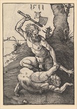 Cain Killing Abel, 1511. Creator: Albrecht Durer.