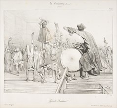 Grands Sauteurs!, from La Caricature, 1823-60. Creator: Alexandre Gabriel Decamps.
