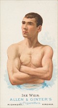Ike Weir, Pugilist, from World's Champions, Series 1 (N28) for Allen & Ginter Cigarettes, 1887. Creator: Allen & Ginter.