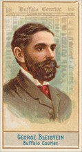 George Bleistein, Buffalo Courier, from the American Editors series (N1) for Allen & Ginte..., 1887. Creator: Allen & Ginter.