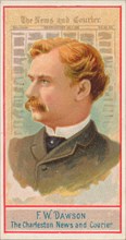 F.W. Dawson, The Charleston News and Courier, from the American Editors series (N1) for Al..., 1887. Creator: Allen & Ginter.