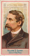 William E. Quinby, Detroit Free Press, from the American Editors series (N1) for Allen & G..., 1887. Creator: Allen & Ginter.