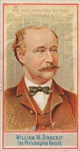 William M. Singerly, The Philadelphia Record, from the American Editors series (N1) for Al..., 1887. Creator: Allen & Ginter.