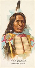 Red Cloud, Dakota Sioux, from the American Indian Chiefs series (N2) for Allen & Ginter Ci..., 1888. Creator: Allen & Ginter.