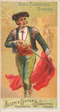 Bull Fighting Sword, from the Arms of All Nations series (N3) for Allen & Ginter Cigarette..., 1887. Creator: Allen & Ginter.
