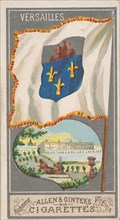 Versailles, from the City Flags series (N6) for Allen & Ginter Cigarettes Brands, 1887. Creator: Allen & Ginter.