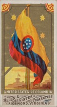 United States of Columbia, from Flags of All Nations, Series 1