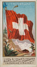 Switzerland, from Flags of All Nations, Series 1