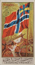 Norway, from Flags of All Nations, Series 1