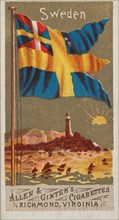 Sweden, from Flags of All Nations, Series 1
