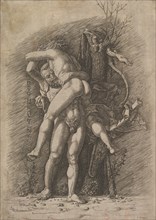 Hercules and Antaeus, ca. 1497. Creator: Unknown.