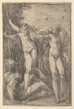 Apollo and Daphne, ca. 1538-40. Creator: Andrea Schiavone.