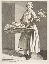 Flower Vendor, 1738. Creator: Caylus, Anne-Claude-Philippe de.