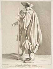 A Blind Man from the Quinze-Vingts Hospital, 1738. Creator: Caylus, Anne-Claude-Philippe de.