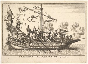 Plate 3: Captain of the army of Chalchis (Capitana del armata de Colco), from the series '..., 1664. Creator: Unknown.