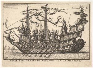 The Argonauts led by Minerva (Reale dell armata di Argonuti con da Minerves), from the ser..., 1664. Creator: Unknown.