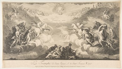 Triumph of Saint Ignatius and Saint Francis Xavier (Le Triomphe de Saint Ignace et..., 17th century. Creator: Unknown.
