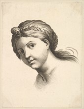 Head of a Woman, from Livre de Têtes Gravées d'apres F. Boucher et Autres