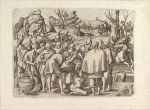Search through the Luggage of Joseph's Brother, ca. 1545. Creator: Unknown.