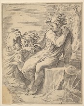 Youth with two Old Men, 17th century. Creator: Unknown.