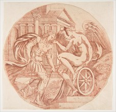 Fortune Making a Prince Drink, ca. 1543. Creator: Antonio Fantuzzi.