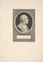Portrait of Prosper Jolyot de Crébillon, ca. 1802. Creator: Augustin de Saint-Aubin.