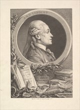 Portrait of Simon-Nicolas-Henri Linguet, 1773. Creators: Augustin de Saint-Aubin, Pierre Philippe Choffard.