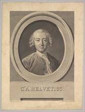Portrait of Claude Adrien Helvétius (1715-1771), 1772. Creator: Augustin de Saint-Aubin.