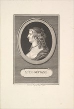 Portrait of Marie de Rabutin, Mise de Sévigné, 1802. Creator: Augustin de Saint-Aubin.