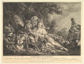 Vertumnus and Pomona, 1765. Creator: Augustin de Saint-Aubin.