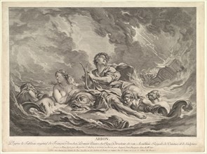 Arion, 1763-66. Creators: Augustin de Saint-Aubin, Jacques Jean Pasquier.