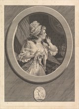 Au Moins Soyez Discret (At Least Be Discreet), 1789. Creator: Augustin de Saint-Aubin.