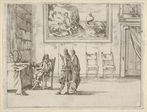 Francesco I d'Este Displays Great Faculty in his Studies, from L'Idea di un Principe ed Er..., 1659. Creator: Bartolomeo Fenice.
