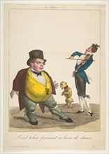 Lord-tolan prenant sa leçon de dance, La Passions, No. 7, 19th century. Creator: Basset.