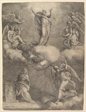 The Annunciation, before 1557. Creator: Battista Franco Veneziano.