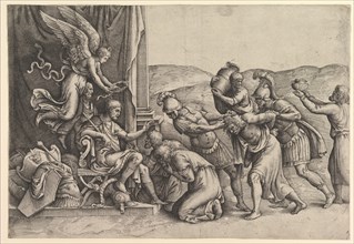 Scipio Granting Clemency to the Prisoners. Creator: Battista Franco Veneziano.