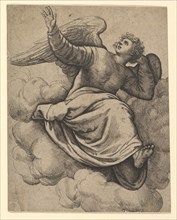 Angel Seated on a Cloud, ca. 1560. Creator: Battista Franco Veneziano.