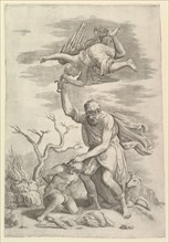The Angel Staying the Arm of Abraham. Creator: Battista Franco Veneziano.