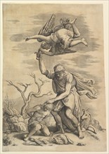 The Angel Staying the Arm of Abraham. Creator: Battista Franco Veneziano.