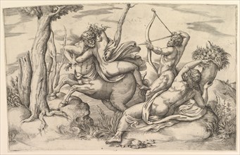 The Abduction of Dejanira. Creator: Battista Franco Veneziano.