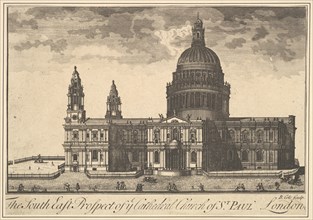 The South East Prospect of the Cathedral Church of St. Paul, London