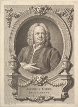 Jacobus Gibbs, Architectus, 1747. Creator: Bernard Baron.