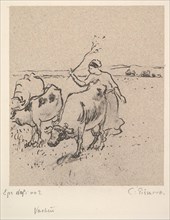 Cowherd, ca. 1899. Creator: Camille Pissarro.
