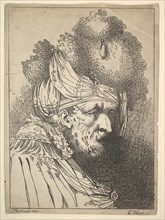 Oriental Head, ca. 1803. Creator: Charles Theodosius Heath.