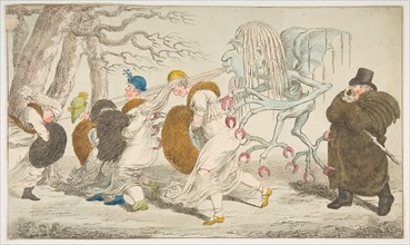 A Naked Truth, or Nipping Frost, February 2, 1803. Creator: Unknown.