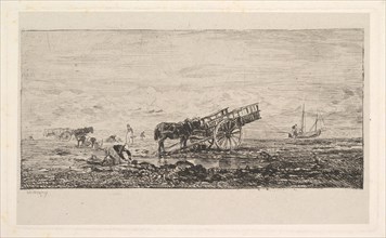 The Beach at Villerville, 1837-78. Creator: Charles Francois Daubigny.