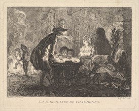 La Marchande de Chataignes (The Chestnut Seller), 1762. Creator: Chevalier de Parlington.