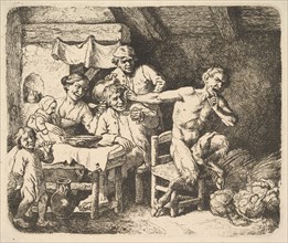 The Satyr and the Peasant, 1764. Creator: Christian Wilhelm Ernst Dietrich.
